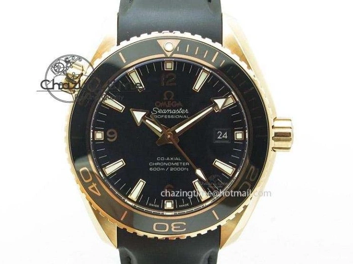 0513 GoodFit Seamaster Professional Chrono RG Blue Ceramic Blue Dial On Blue Gummy Strap A 8213